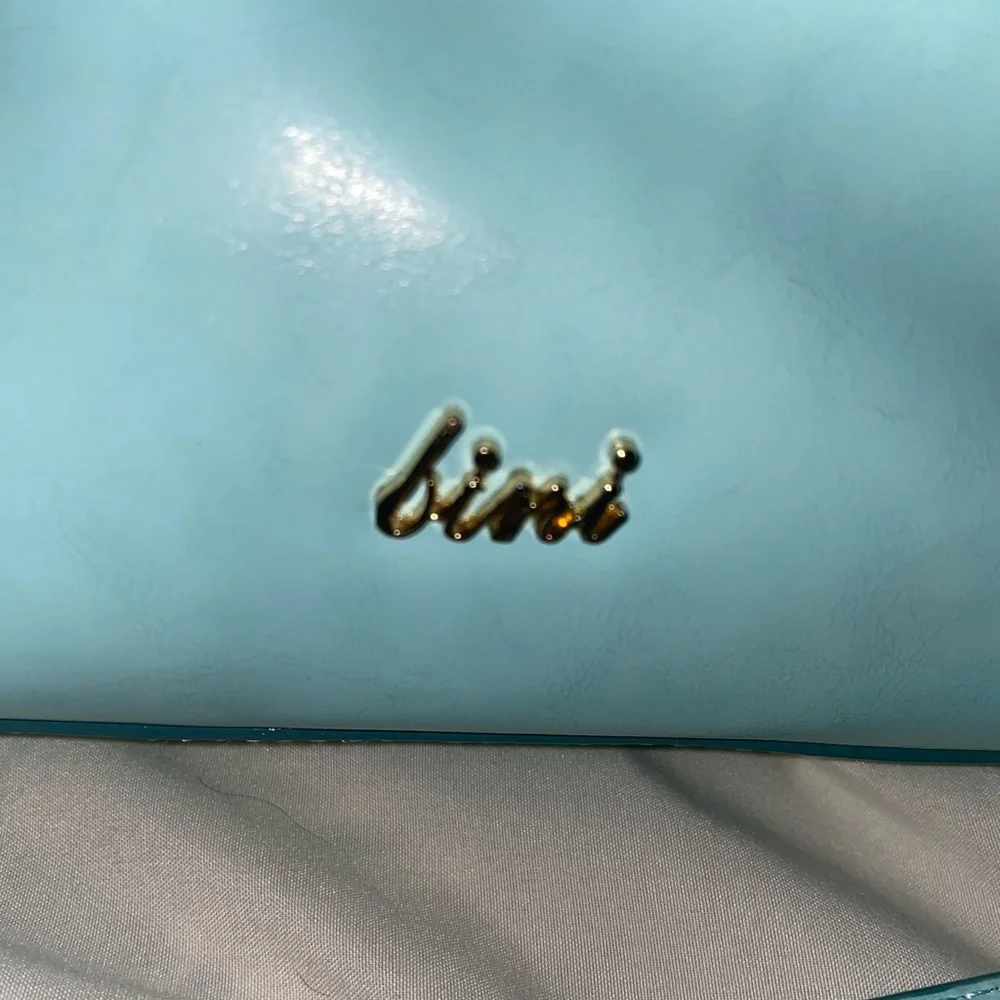 Gianni Bini Lucy Light Blue Shoulder Bag‎ with Bow Detail